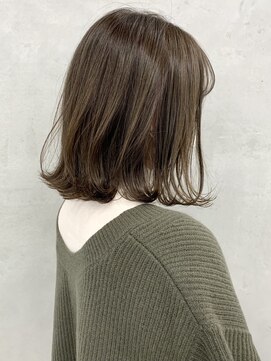 キラ 渋谷(KILLA) 【山下未紗】黒髪イルミナカラー髪質改善大人ボブグレーベージュ