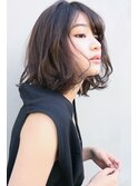 アッシュグレーボブ