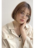 骨格修正と抜け感のあるふんわりボブ