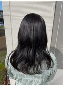 【AMAZING HAIR 中沢店/長島】学生カット×コテ巻き/黒髪ロング