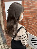 【117hairgarage】大人グレージュ_艶髪セミロング