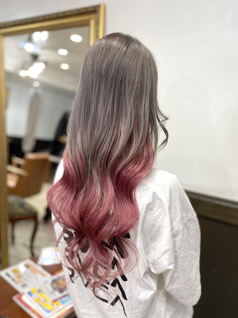 グレー#パステルピンク#グラデーション：L185369876｜ネオダダ(NeO