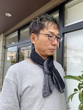 シンス(Since) メンズカット/ハイライトカラー/眉カット/夏目寧々