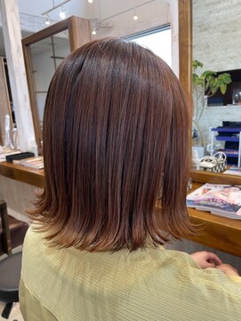 ラ メール ヘア デザイン(La mer HAIR DESIGN) オリーブブラウン/ボブ