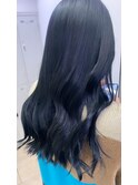 艶髪ブルーブラックカラー