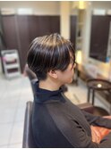 ハイライトカラーで白髪をなじます