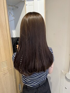 ローレンジウ(LOREN JU) 透明感髪質改善ベージュダブルカラーミルクティーグレージュ