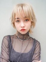 ギークス(GEEKS) 【GEEKS渋谷】ナチュラルブロンド/ウルフカット/冬カラー/透明感