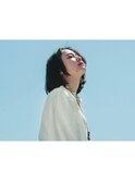 センターパート モードなスリークボブ