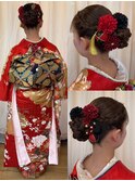 編み込みヘアアレンジ