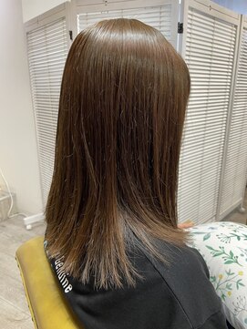 アイナ 浅草美容院(Aina) マロンベージュ/ストレート◎30代40代50代