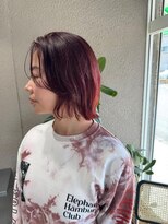 シアン 橋本南口店(SHIAN)&nbsp;ベリーピンク＋ボブ