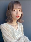 20代30代/小顔ウルフ外ハネレイヤーボブ