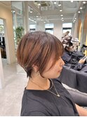 ミニウルフレイヤーカット顔周りカット前髪カットショート/大宮