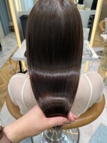 ロンドプランタン 恵比寿(Lond Printemps) ブリーチなしチェリーブラウン髪質改善縮毛