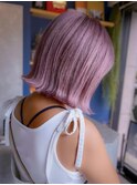 20代30代ダブルカラーブリーチ立体感グラデーション透明感カラー