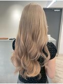 池袋東口ハイトーンカラーミルクティーピンクベージュブロンド◆
