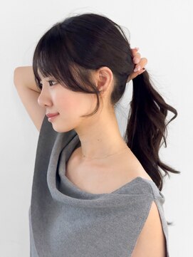 アイティーバイアルバム 八王子店(IT by ALBUM) ロング暗めカラー韓国ヘア顔周りレイヤー_ba562531