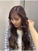 似合わせカットラベンダーグレージュ[ダブルカラーケアブリーチ]