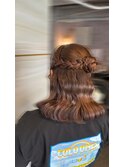 《あやね》ヘアセット/ハーフアップアレンジ