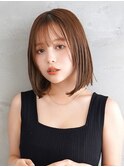 くびれボブ×ショコラアッシュ