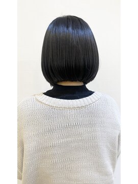 モリオ フロム ロンドン 成増店 【morio成増/一戸】大人可愛い黒髪ツヤ感ボブ前髪なし