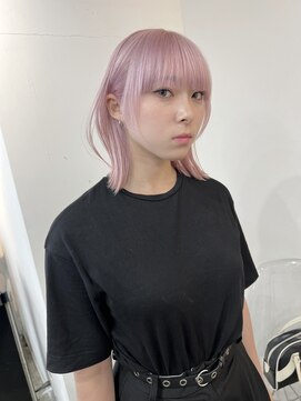 ペレ 梅田(PELE) イメチェン/ピンクベージュ/アンブレラカラー/前髪/梅田