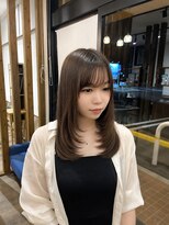 トップヘアー 池の内店(TOP HAIR)&nbsp;ナチュラルブラウン×韓国風顔周りレイヤー〔きぃ〕