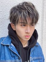 キング 京橋店(K!ng)&nbsp;レイヤーカットブリーチなしダブルカラーハッシュカット韓国