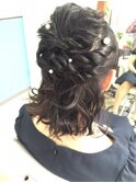 ボブハーフアップアレンジ【ヘアセット　立川/立川南/浴衣】