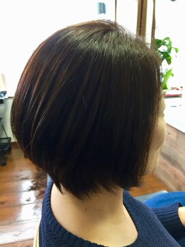 アオ(hair studio ao) 首元スッキリボブ