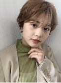 【山下未紗】黒髪イルミナカラー髪質改善大人ボブグレーベージュ