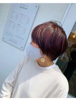 ヘアアンドスパ メロウ(hair and spa mellow)&nbsp;ピンクパープル★マッシュショート