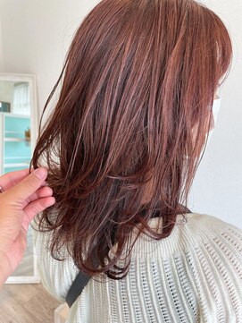 ウル(uLu.) 【立体感】レッドブラウン×レイヤー☆