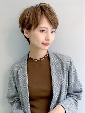 オーブ ヘアー ライカ 福島2号店(AUBE HAIR raika) 20代・30代_耳かけ大人ショート