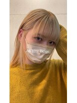 ベンジー 登戸店(benji)&nbsp;ベースが命！theブリーチカラー！White beige『登戸』