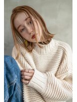 オースティン 登戸向ケ丘遊園(AUSTIN)&nbsp;大人かわいい前髪セシルカットココアブラウンフリンジウェーブ