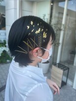 アエル キセラ川西(aeru)&nbsp;金箔ヘアセット