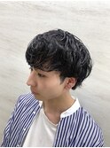マッシュウルフ ニュアンスパーマ