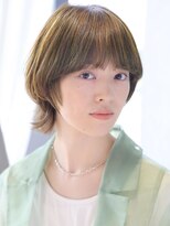 エムスラッシュ アヴェダ 自由が丘(M.SLASH AVEDA)&nbsp;カーキベージュ/ショートマッシュ/マッシュウルフ/小顔/自由が丘