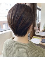 インス(ensue)&nbsp;20代30代大人可愛い秋冬ショートヘアミルクティーブラウン