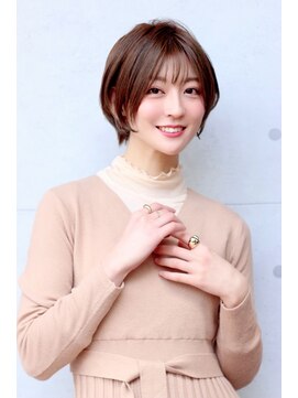 ネックス 表参道本店(nex) ショート/ショートボブ/ひし形/シースルーバンク