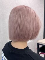 ロウル 渋谷(LOWRL)&nbsp;くすみピンクボブ/ブリーチ