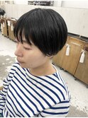 黒髪×大人ショート