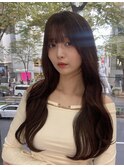 髪質改善　韓国ヘア　透明感カラー