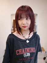 ヨー(Yoh-)&nbsp;【ボルドーカラー/阿部達哉】ボブ/ミディアムボブ/内巻きボブ