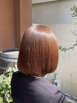 ココカラヘアー ニコ(cococara hair nico) ベージュ/オレンジブラウン/ボブ