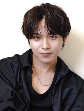 メルト 吉祥寺(melt) 【早坂駆留】緩めパーマ女性ウケ抜群ハーフアップバングスタイル