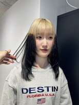 エゴ 池袋(EGO)&nbsp;ルーツカラー/ブリーチ１回/ブロンドベージュ