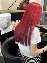 アイディー  高知(id)&nbsp;-高知 id-【白髪ぼかし】派手赤アンブレラとインナー